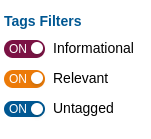 Image of tags filters