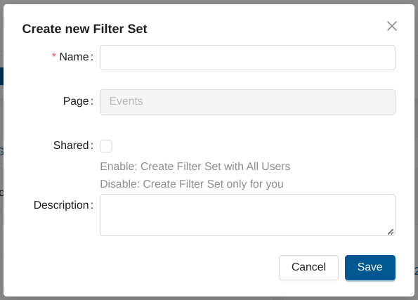 Create Private Filter Set