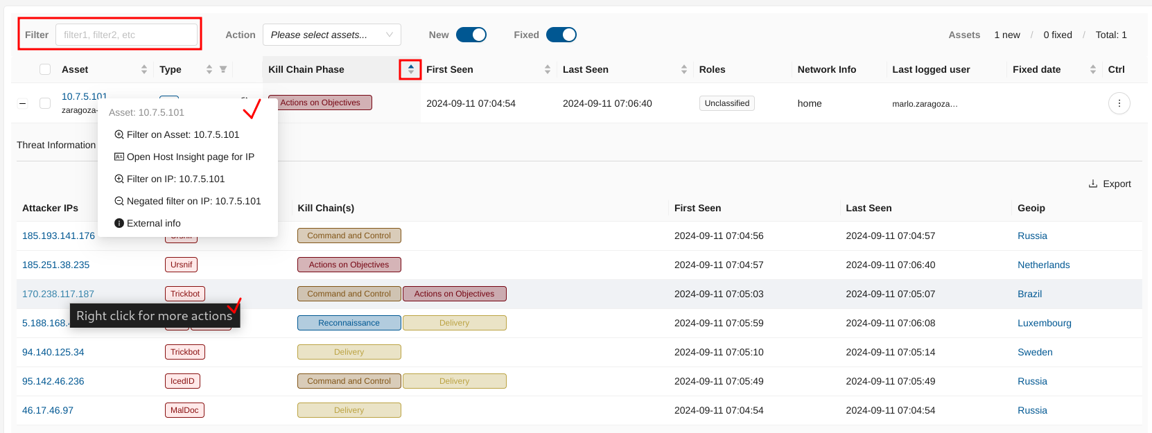 Filtering and Sorting