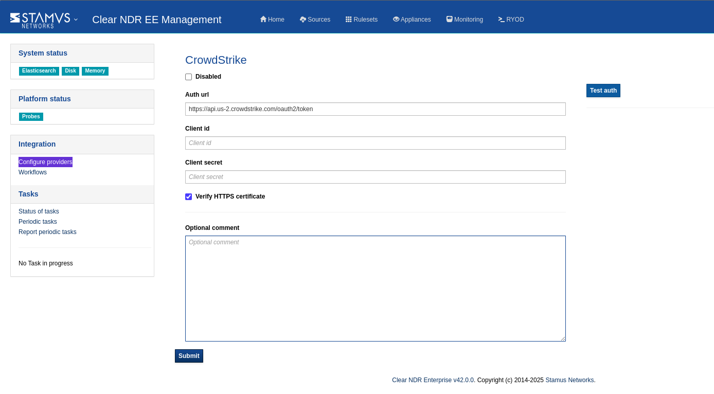 CrowdStrike contain  response integration example