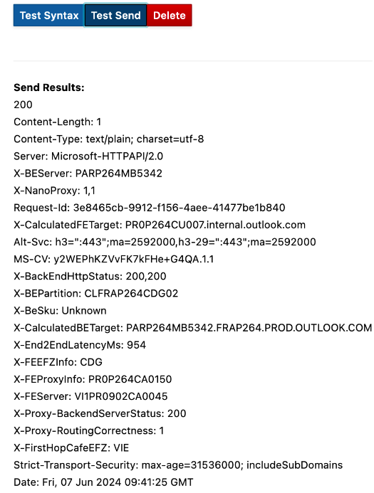 MS Teams integration example