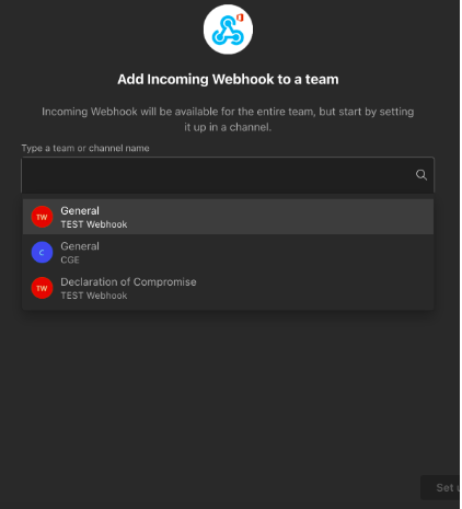 MS Teams integration example