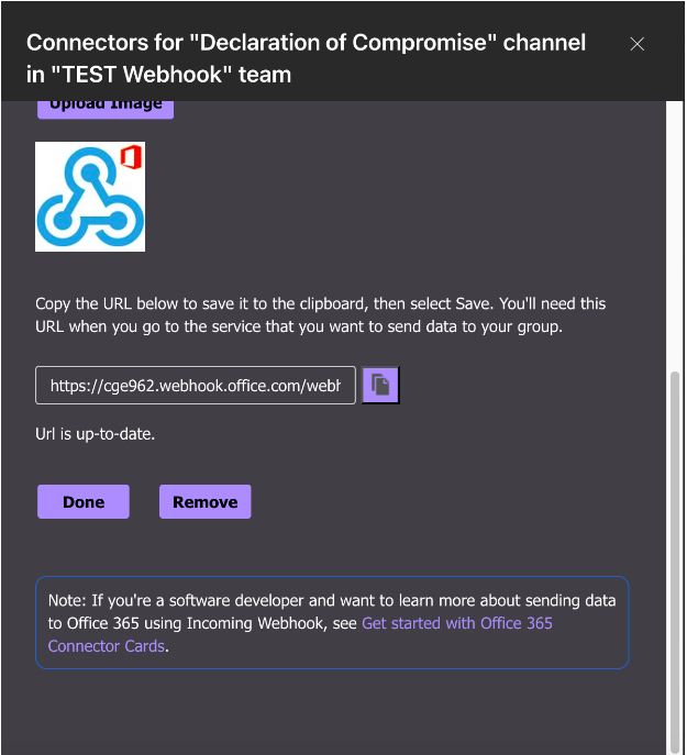 MS Teams integration example