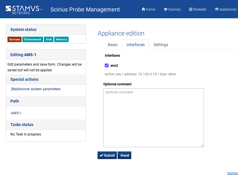 Add Suricata Sensor/probe for rule management in CNCS